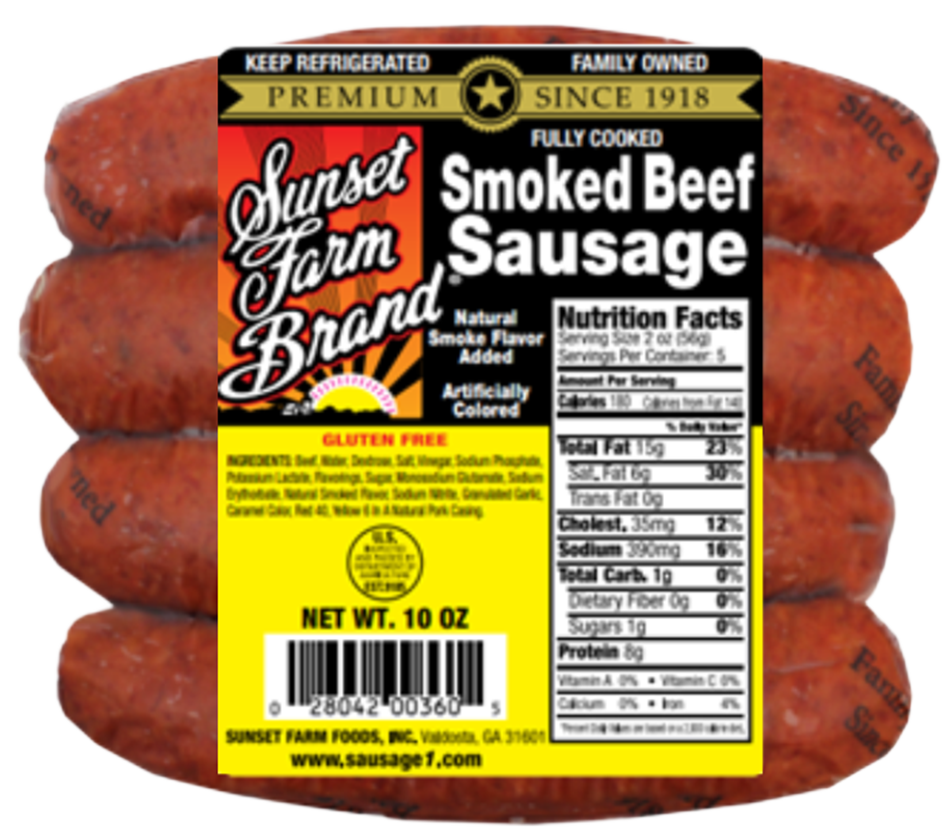 Beef Smoked Sausage 10 oz.